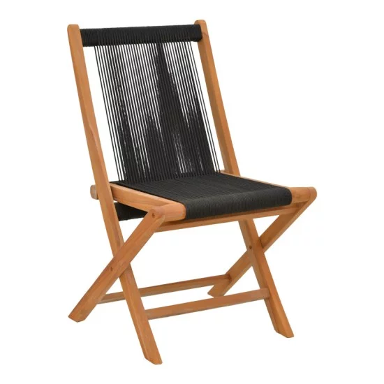Τραπεζαρία 7τεμ. Banou-Colen teak ξύλο σε φυσική-μαυρη απόχρωση Φ150x75εκ Τραπεζαρία 7τεμ. Banou-Colen teak ξύλο σε φυσική-μαυρη απόχρωση Φ150x75εκ