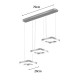 Φωτιστικό οροφής τρίφωτο Benor  led μέταλλο χρυσό 70x20x15εκ