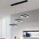 Φωτιστικό οροφής τρίφωτο Benor  led μέταλλο μαύρο 70x20x15εκ