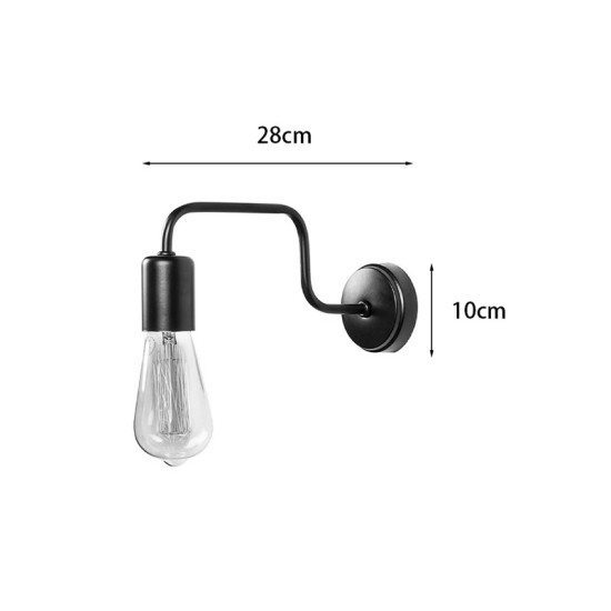 Φωτιστικό τοίχου-απλίκα Kerquin  led μέταλλο μαύρο 28x10x11εκ