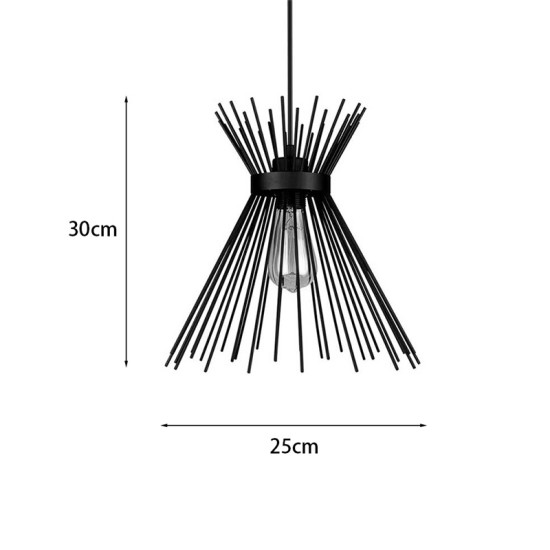 Φωτιστικό οροφής Candle I  E27 μέταλλο μαύρο Φ25x30εκ