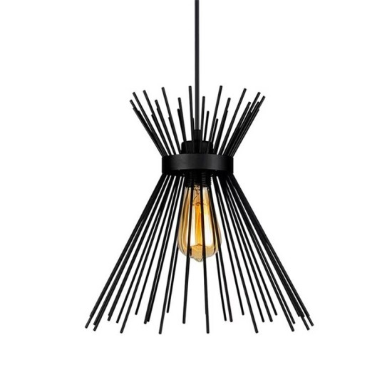 Φωτιστικό οροφής Candle I  E27 μέταλλο μαύρο Φ25x30εκ