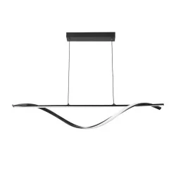 Φωτιστικό οροφής Infinity  led μέταλλο μαύρο 120x12x150εκ