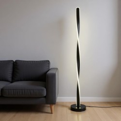 Φωτιστικό δαπέδου Jounko  led μαύρο μεταλλικό Φ20x130εκ