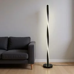 Φωτιστικό δαπέδου Jounko  led μαύρο μεταλλικό Φ20x130εκ
