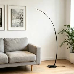 Φωτιστικό δαπέδου Archer  led μαύρο μεταλλικό 70x28x165εκ