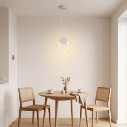 Φωτιστικό οροφής Ganden  led λευκό μεταλλικό Φ26,5x20εκ