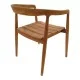 Πολυθρόνα Noody  teak ξύλο σε φυσική απόχρωση 58x54x75εκ
