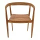 Πολυθρόνα Noody  teak ξύλο σε φυσική απόχρωση 58x54x75εκ