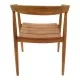 Πολυθρόνα Noody  teak ξύλο σε φυσική απόχρωση 58x54x75εκ