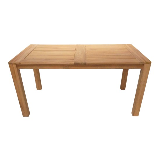 Τραπέζι Pablo  teak ξύλο σε φυσική απόχρωση 160x90x76εκ