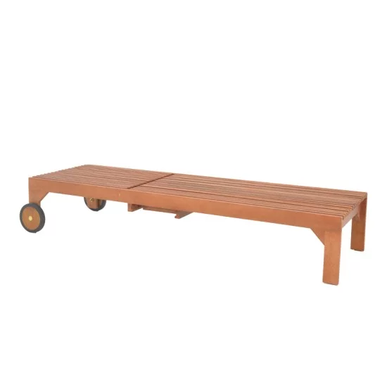 Ξαπλώστρα Sunnie meranti ξύλο σε φυσική απόχρωση 200x65x35εκ Ξαπλώστρα Sunnie meranti ξύλο σε φυσική απόχρωση 200x65x35εκ