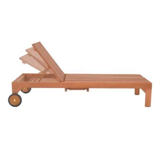 Ξαπλώστρα Sunnie meranti ξύλο σε φυσική απόχρωση 200x65x35εκ Ξαπλώστρα Sunnie meranti ξύλο σε φυσική απόχρωση 200x65x35εκ