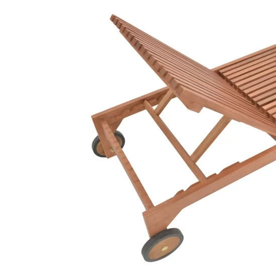 Ξαπλώστρα Sunnie meranti ξύλο σε φυσική απόχρωση 200x65x35εκ Ξαπλώστρα Sunnie meranti ξύλο σε φυσική απόχρωση 200x65x35εκ
