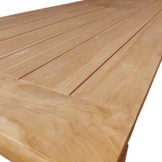 Τραπέζι Pablo teak ξύλο σε φυσική απόχρωση 300x100x76εκ Τραπέζι Pablo teak ξύλο σε φυσική απόχρωση 300x100x76εκ