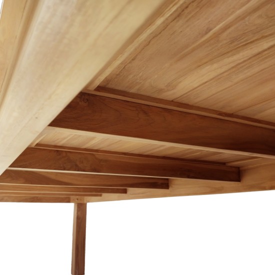 Τραπέζι Pablo teak ξύλο σε φυσική απόχρωση 300x100x76εκ Τραπέζι Pablo teak ξύλο σε φυσική απόχρωση 300x100x76εκ