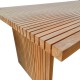 Τραπέζι Zibra  teak ξύλο σε φυσική απόχρωση 220x100x75εκ