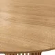 Τραπεζαρία Kalie-Kenda I  σετ 7τεμ σε φυσική-μπεζ απόχρωση Φ120x75εκ
