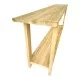 Κονσόλα Decoza  teak ξύλο σε φυσική απόχρωση 200x40x80εκ