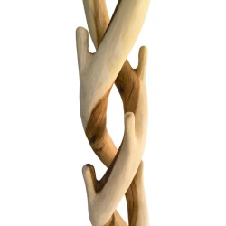 Καλόγερος Joint  suar ξύλο σε φυσική απόχρωση 30x30x200εκ