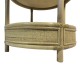 Βοηθητικό τραπέζι Moody  pe rattan σε φυσική απόχρωση Φ55x51εκ