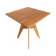 Τραπέζι Cadrada  teak ξύλο σε φυσική απόχρωση 70x70x76εκ