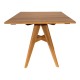 Τραπέζι Cadrada  teak ξύλο σε φυσική απόχρωση 80x80x76εκ