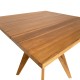 Τραπέζι Cadrada  teak ξύλο σε φυσική απόχρωση 80x80x76εκ