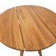 Τραπέζι Cadrada  teak ξύλο σε φυσική απόχρωση Φ70x76εκ