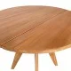 Τραπέζι Cadrada  teak ξύλο σε φυσική απόχρωση Φ80x76εκ