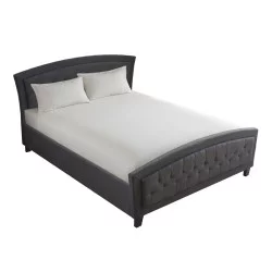 Κρεβάτι Camaro  ύφασμα σε ανθρακί απόχρωση160x200εκ