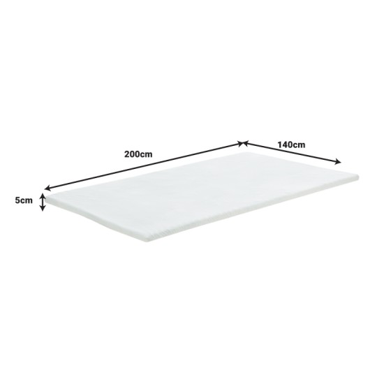 Ανώστρωμα Casmeriane  roll pack λευκό ύφασμα-memory foam 140x200x5εκ Model: 348-000010