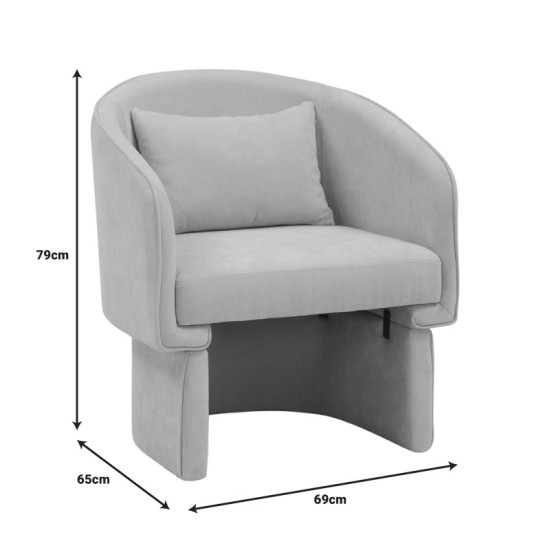 Πολυθρόνα Playmob ύφασμα σε γκρι απόχρωση 69x65x79εκ Πολυθρόνα Playmob ύφασμα σε γκρι απόχρωση 69x65x79εκ