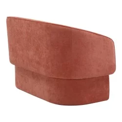 Καναπές διθέσιος Playmob  ύφασμα σε κεραμιδί απόχρωση 128x65x79εκ