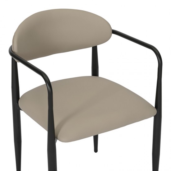 Πολυθρόνα Kalone pu σε γκρι-μπεζ απόχρωση 56x55x78εκ Πολυθρόνα Kalone pu σε γκρι-μπεζ απόχρωση 56x55x78εκ