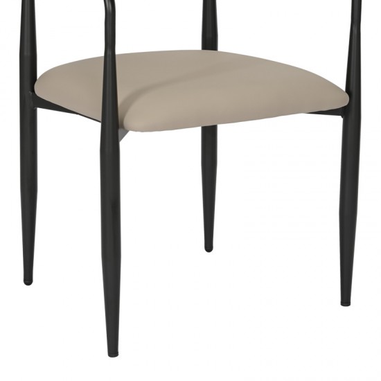 Πολυθρόνα Kalone pu σε γκρι-μπεζ απόχρωση 56x55x78εκ Πολυθρόνα Kalone pu σε γκρι-μπεζ απόχρωση 56x55x78εκ