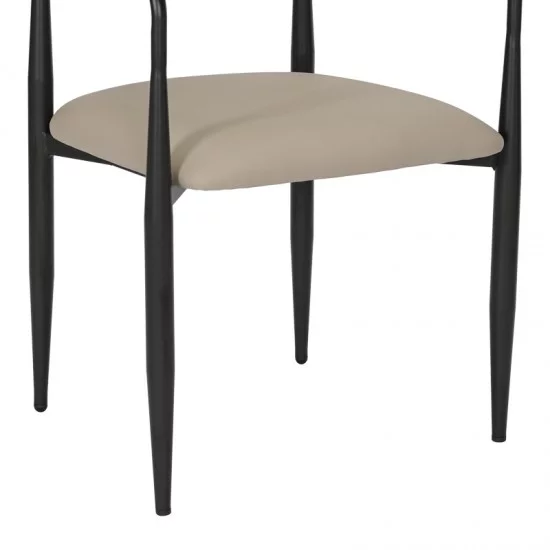 Πολυθρόνα Kalone pu σε γκρι-μπεζ απόχρωση 56x55x78εκ Πολυθρόνα Kalone pu σε γκρι-μπεζ απόχρωση 56x55x78εκ