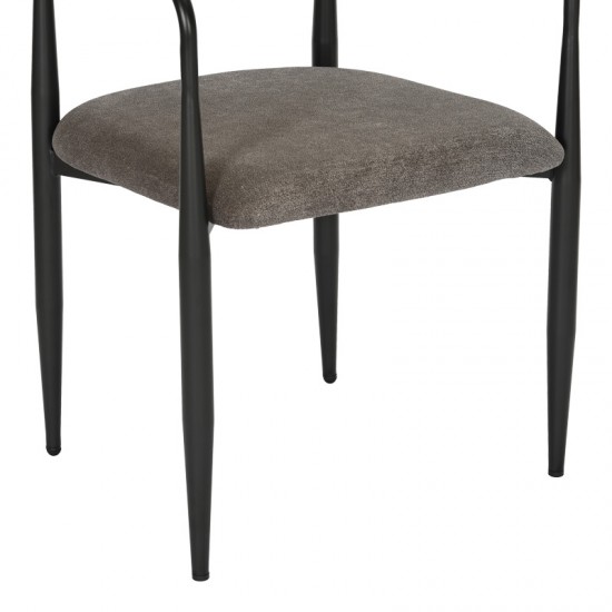 Πολυθρόνα Kalone ύφασμα σε ανθρακί απόχρωση 56x55x78εκ Πολυθρόνα Kalone ύφασμα σε ανθρακί απόχρωση 56x55x78εκ