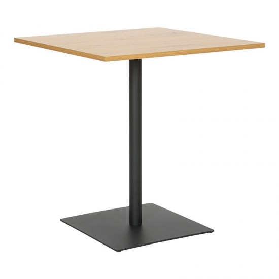Τραπέζι Nerobian mdf σε sonoma απόχρωση 70x70x75εκ Τραπέζι Nerobian mdf σε sonoma απόχρωση 70x70x75εκ