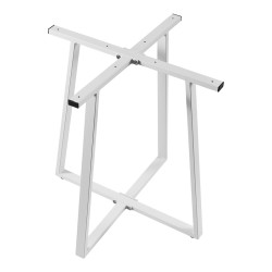 Βάση τραπεζιού Mulbe  μεταλλική σε λευκή απόχρωση 70x70x73εκ