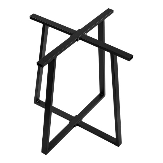 Βάση τραπεζιού μπαρ Mulbe I  μεταλλική σε μαύρη απόχρωση 50x50x90εκ