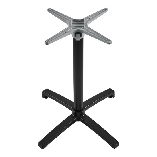 Βάση τραπεζιού Levo  μεταλλική σε μαύρη απόχρωση 69x69x73εκ