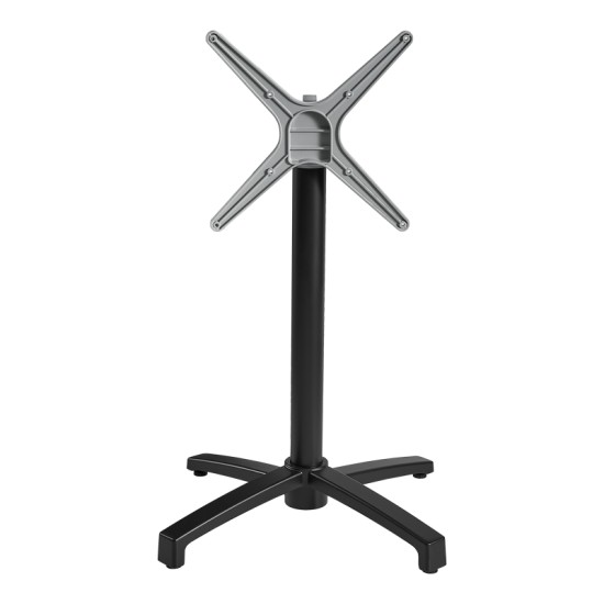 Βάση τραπεζιού Levo  μεταλλική σε μαύρη απόχρωση 69x69x73εκ