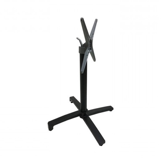 Βάση τραπεζιού Levo  πτυσσόμενη μεταλλική σε μαύρη απόχρωση 69x69x73εκ