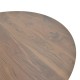 Τραπέζι Bibble mdf σε καρυδί απόχρωση Φ120x76εκ Τραπέζι Bibble mdf σε καρυδί απόχρωση Φ120x76εκ