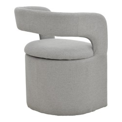 Πολυθρόνα Cocon  ύφασμα γκρι μπεζ 58x58x80εκ