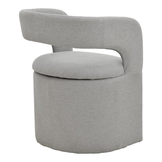 Πολυθρόνα Cocon  ύφασμα γκρι μπεζ 58x58x80εκ