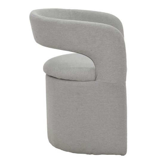 Πολυθρόνα Cocon  ύφασμα γκρι μπεζ 58x58x80εκ