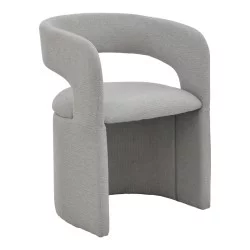 Πολυθρόνα Cocon  ύφασμα γκρι μπεζ 58x58x80εκ