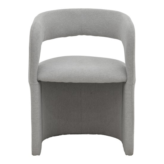 Πολυθρόνα Cocon  ύφασμα γκρι μπεζ 58x58x80εκ